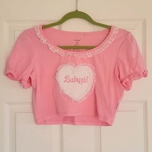Babygirl crop top